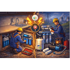 Аварийный монтаж и модернизация систем очистки воды